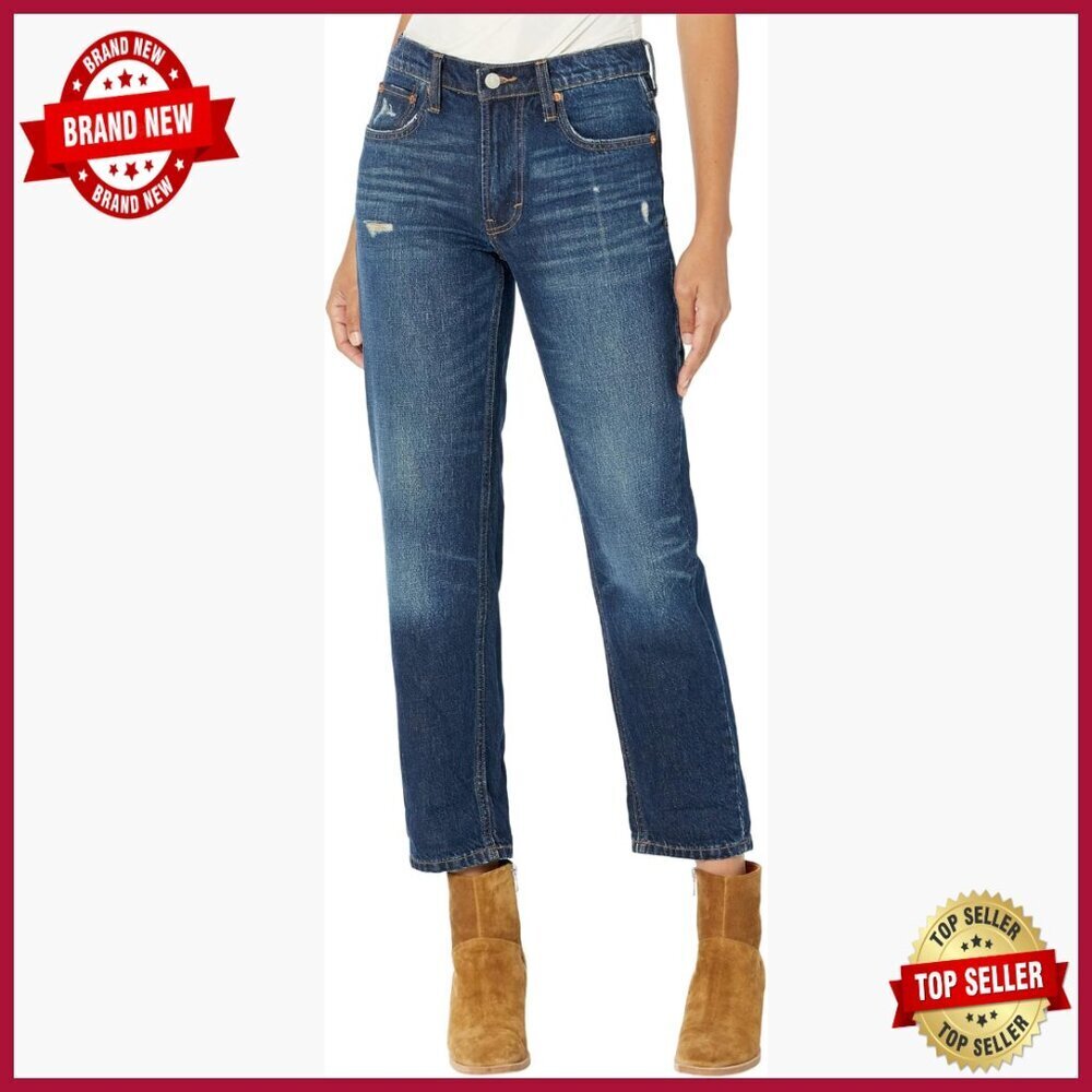 Mid Rise Boyfriend Jeans, Relaxed Fit, Hemp Denim, Size 29